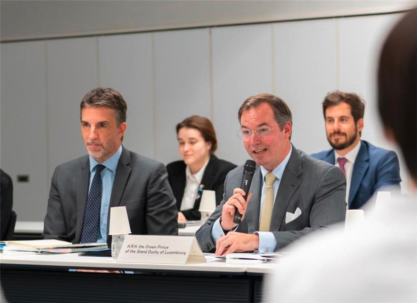 Tim Kesseler an der Seite von Großherzog Guillaume
