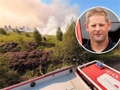 Tom Zeihen hat mit zehn Kollegen vom CGDIS gegen die Flammen im Hohen Venn gekämpft