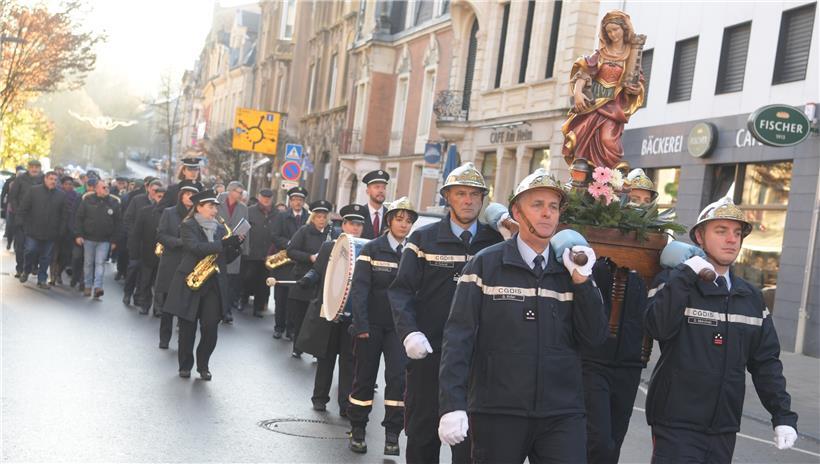 Tradition: Am 4. Dezember wird im Süden des Landes, wie hier in Rümelingen, der heiligen Barbara, Schutzpatronin der Grubenarbeiter, gedacht
