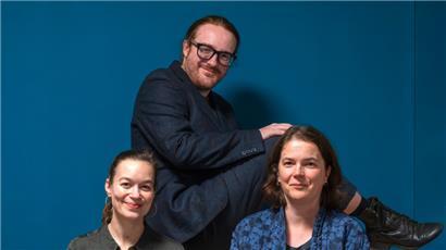 Trafen sich vor der Jubiläumsfeier mit dem Tageblatt: Claire Wagener (l.), Jacques Schiltz (m.) und Claire Thill (r.) vom Theaterkollektiv Independent Little Lies

