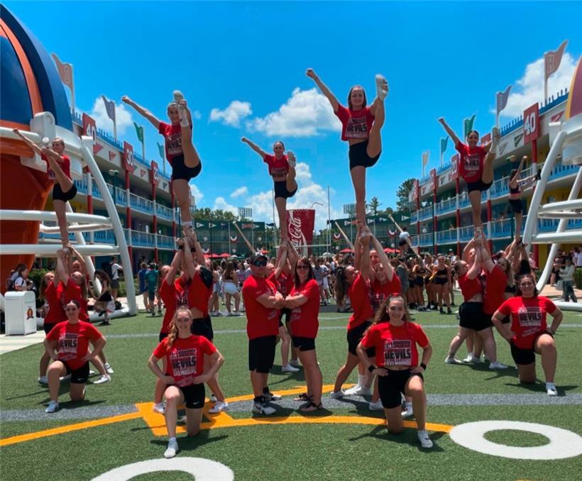 Training auf dem Football-Field des Disney’s All-Star Sports Resort
