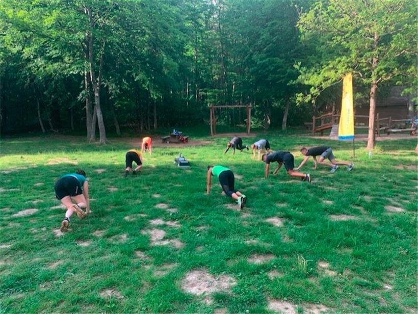 Training unter freiem Himmel