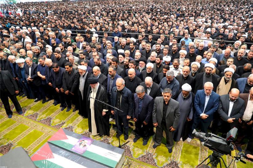 Trauerfeier für den ermordeten Hamas-Chef Ismail Hanija im Iran
