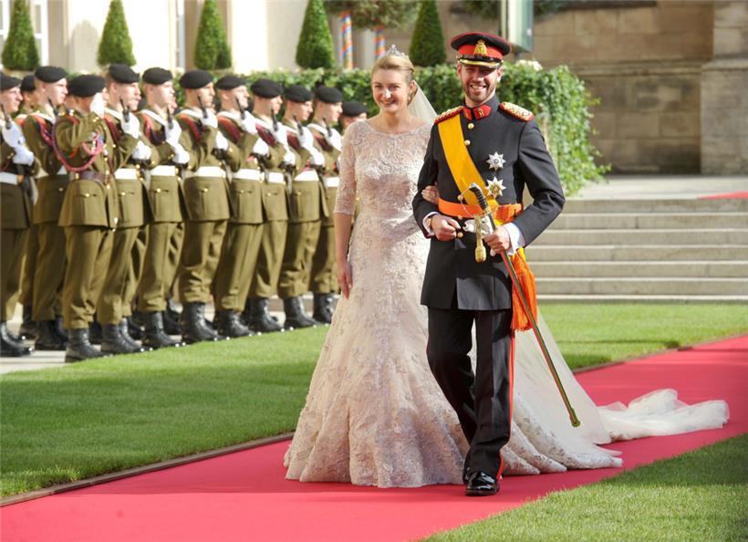 Traumhochzeit: Prinz Guillaume und Prinzession Stéphanie im Oktober 2012
