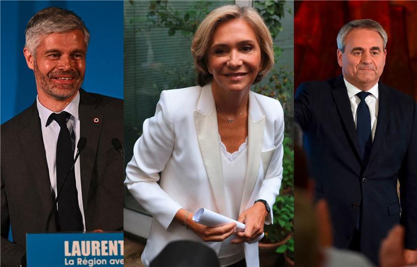 Trois des vainqueurs de dimanche: Laurent Wauquiez, Valérie Pécresse et Xavier Bertrand
