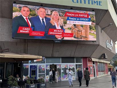 Trotz Amtsverbot allgegenwärtig: Der russophile Serbenführer Milorad Dodik diktiert auch ohne Kandidatur den Wahlkampf in Bosnien und Herzegowina