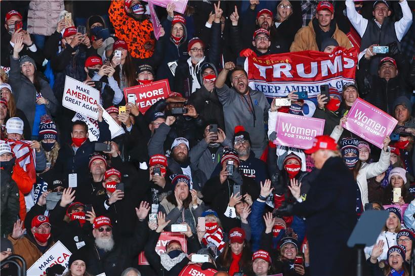 Trump-Unterstützer in Grand Rapids, Michigan
