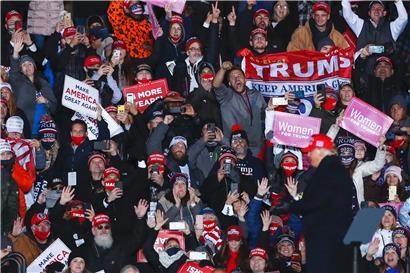 Trump-Unterstützer in Grand Rapids, Michigan

