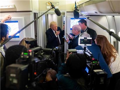 Trump an Bord von Airforce One am Sonntag: „Sehr schlecht für die Zukunft der Nato.“