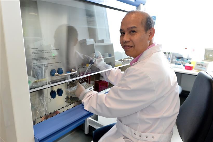 Trung Nguyen im Laboratoire national de Sante in Düdelingen. Er leitet die Abteilung Virologie und Serologie.

