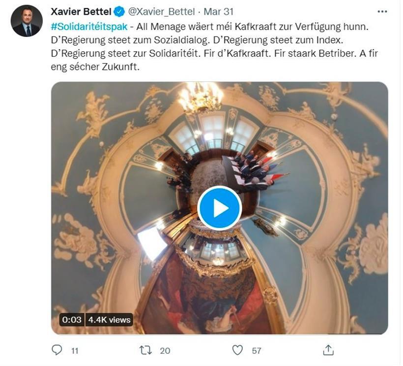 Tweet von Luxemburgs Premierminister
