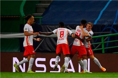 Tyler Adams sorgte mit dem 2:1 für ausgelassene Freude bei den Leipzigern

