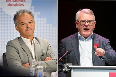 UEL-Chef Michel Reckinger (l.) und Ex-Arbeitsminister Nicolas Schmit
