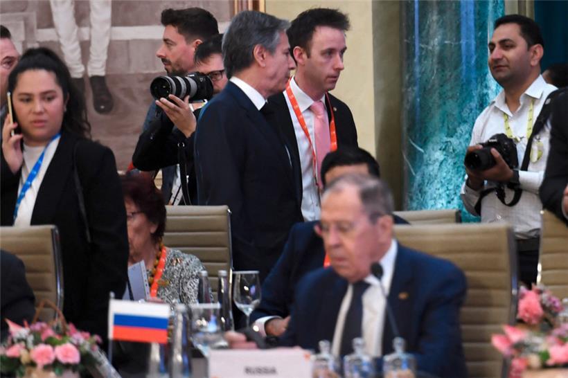 US-Außenminister Blinken und sein russischer Amtskollege Lawrow in Neu-Delhi
