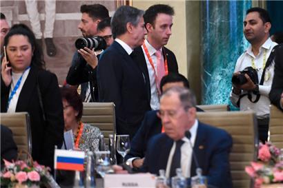 US-Außenminister Blinken und sein russischer Amtskollege Lawrow in Neu-Delhi
