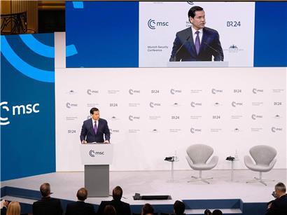 US-Außenminister Marco Rubio spricht bei der Münchner Sicherheitskonferenz über internationale Sicherheitspolitik