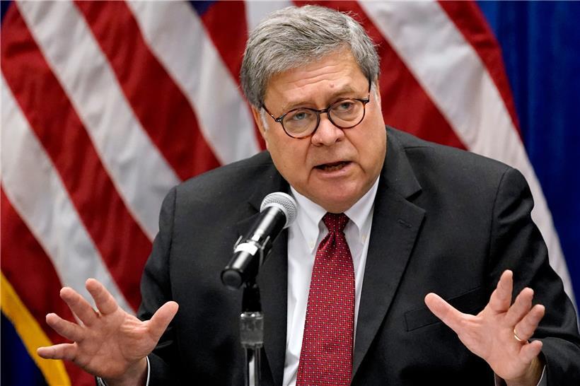 US-Justizminitser William Barr war Trump loyal ergeben, hat aber dessen Wahlbetrugsanschuldigungen nicht mitgetragen
