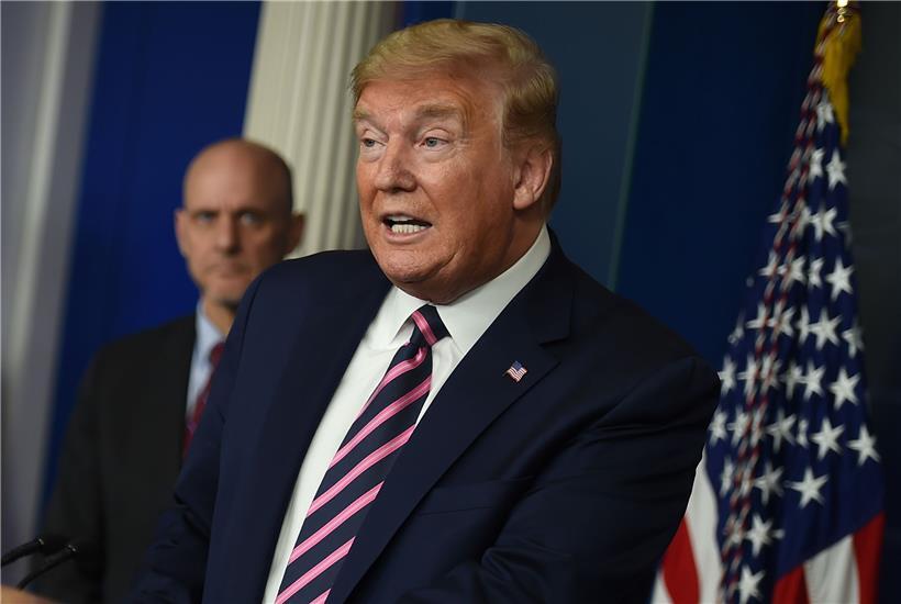 US-Präsident Donald Trump bei einer Pressekonferenz am 24. April im Weißen Haus.
