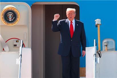 US-Präsident Donald Trump bei seiner Ankunft in Kuala Lumpur
