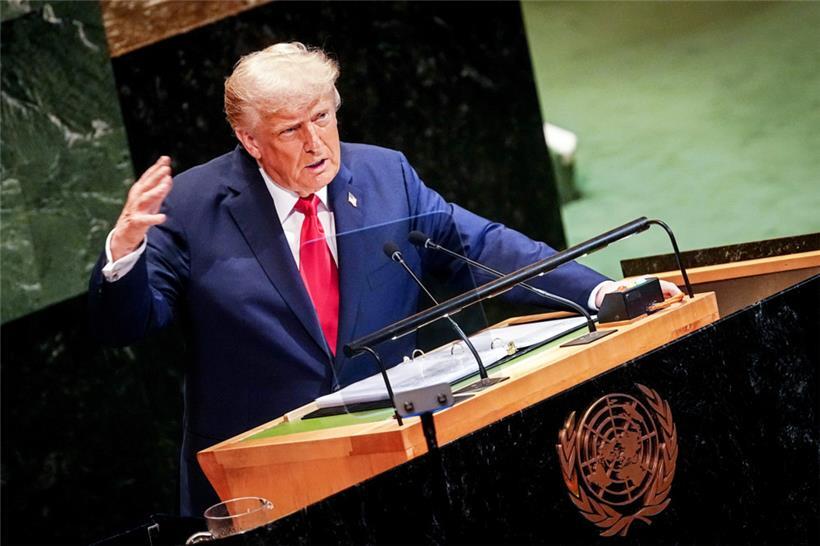 US-Präsident Donald Trump spricht bei der Generaldebatte der UN-Vollversammlung
