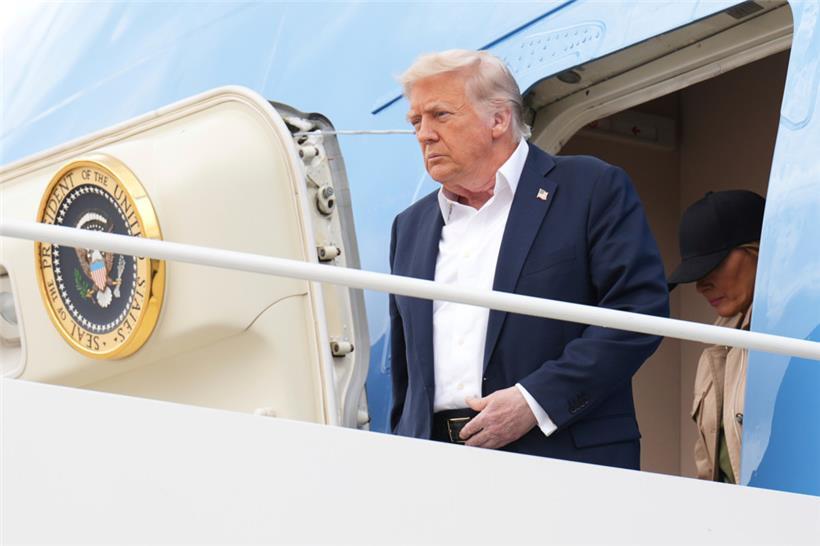 US-Präsident Donald Trump und First Lady Melania Trump 
