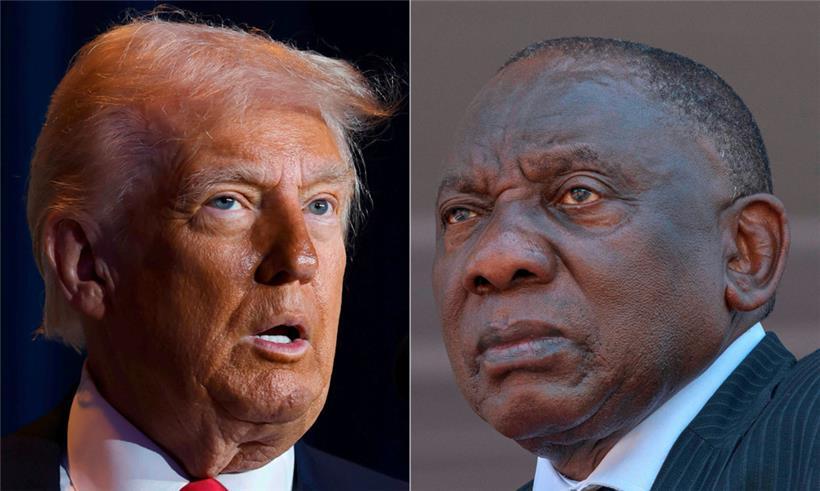 US-Präsident Donald Trump und Südafrikas Präsident Cyril Ramaphosa
