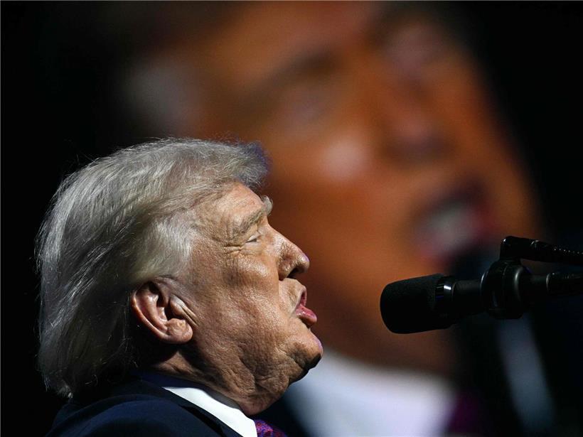 US-Präsident Donald Trump bei Wahlkampf für Midterm-Wahlen im November, um seine politische Macht zu sichern