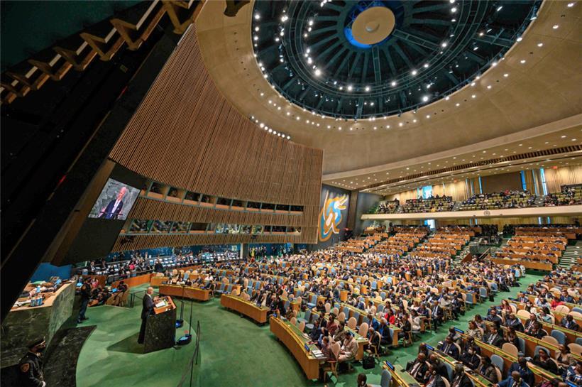 US-Präsident Joe Biden bei der 77. UN-Generaldebatte
