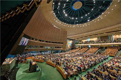 US-Präsident Joe Biden bei der 77. UN-Generaldebatte
