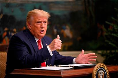 US-Präsident Trump stellte sich erstmals de Fragen der Journalisten.
