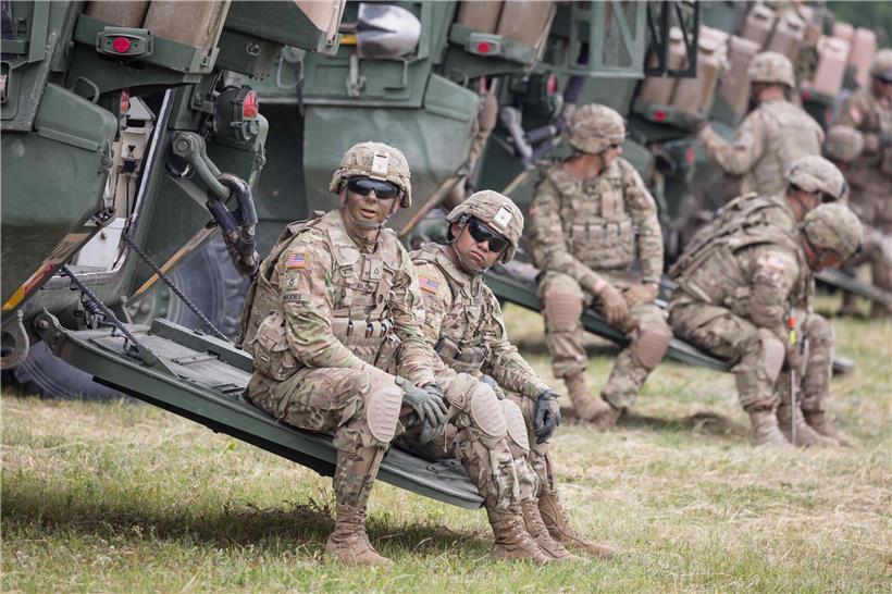 US-Soldaten bei einem Manöver im Juni 2017 im polnischen Orzysz
