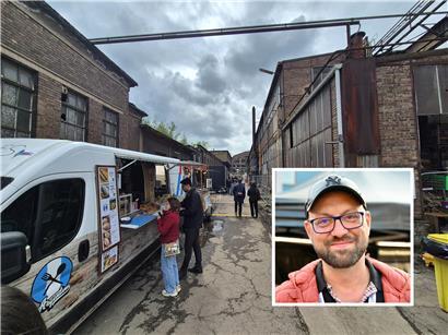 Über 25 Foodtrucks boten in den kleinen Gassen der Metzeschmelz z.T. exotisches Essen an, der ganz große Andrang blieb jedoch aus. Organisator Scott Kries bleibt jedoch optimistisch.