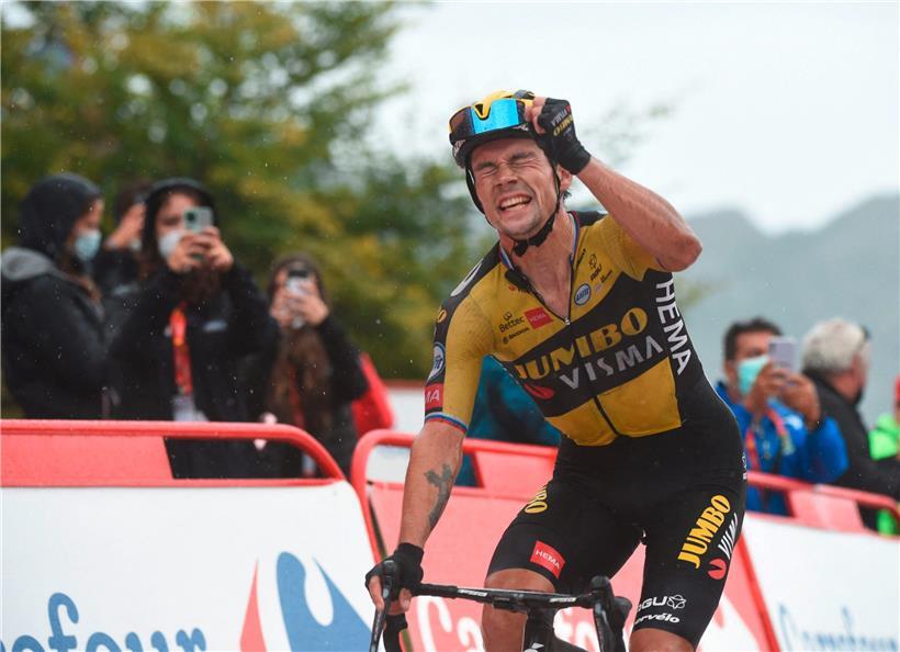 Überragend: Primoz Roglic setzte sich am Schlussanstieg deutlich von Egan Bernal ab
