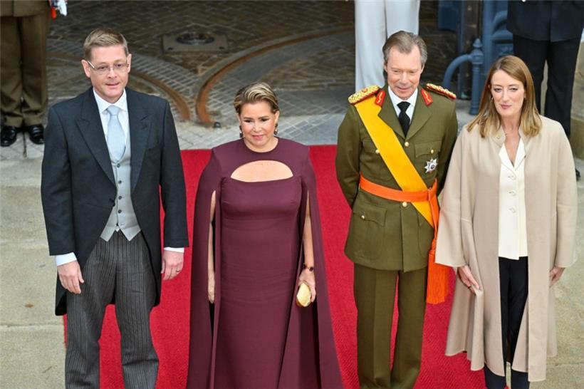 Ukko Metsola, Großherzogin Maria Theresa, Großherzog Henri und die Präsidentin d...