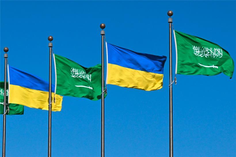 Ukraines Präsident Wolodymyr Selenskyj traf bereits am Montag in Saudi-Arabien ein
