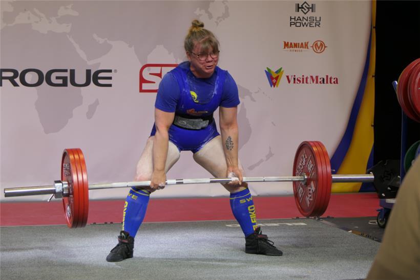 Ulrika Johansson holte Gold bei den Masters 2 unter 76 kg und hob unter anderem ...