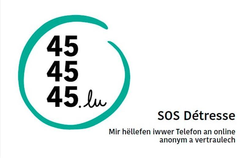 Um die Hilfe von „SOS Détresse“ in Anspruch zu nehmen, braucht man nur drei Mal die 45 einzugeben, ob online oder telefonisch
