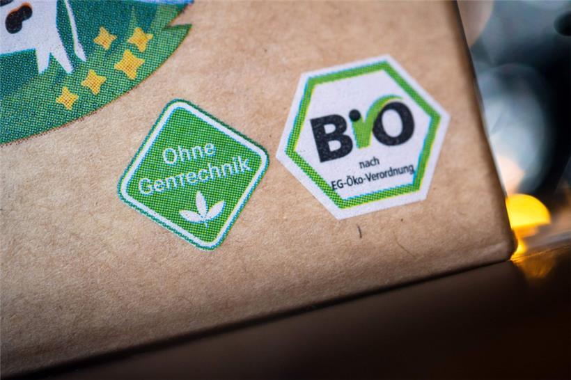 Umgekehrt geht auch: das Siegel „ohne Gentechnik“ auf einem Bio-Produkt
