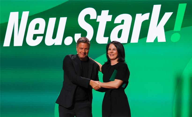 Umgekehrte Rollen: Dieses Mal geht Robert Habeck als Kanzlerkandidat in die Bundestagswahl, Annalena Baerbock spielt die zweite Geige im „Spitzenduo“
