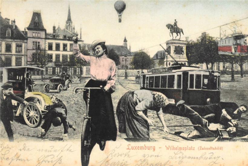 Une carte postale de 1904 anticipant la modernité mais pas la numérisation dont elle ferait un jour l’objet
