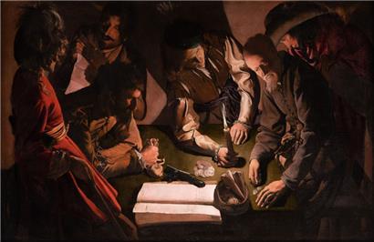 Une des oeuvres de Georges de La Tour: „Les joueurs de dés“, vers 1650-1651
