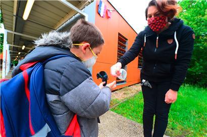 Une rentrée des classes un peu exceptionnelle à l’école élémentaire Jean Jaurès à Cenon
