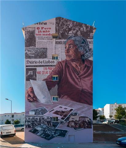Une œuvre réalisée par Mariana Duarte Santos achevée en octobre dernier dans le quartier Ajuda de Lisbonne

