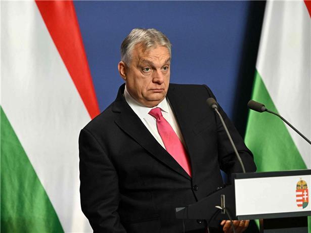 Viktor Orban und Fidesz-Dissident Peter Magyar bei politischer Auseinandersetzung in Ungarn.