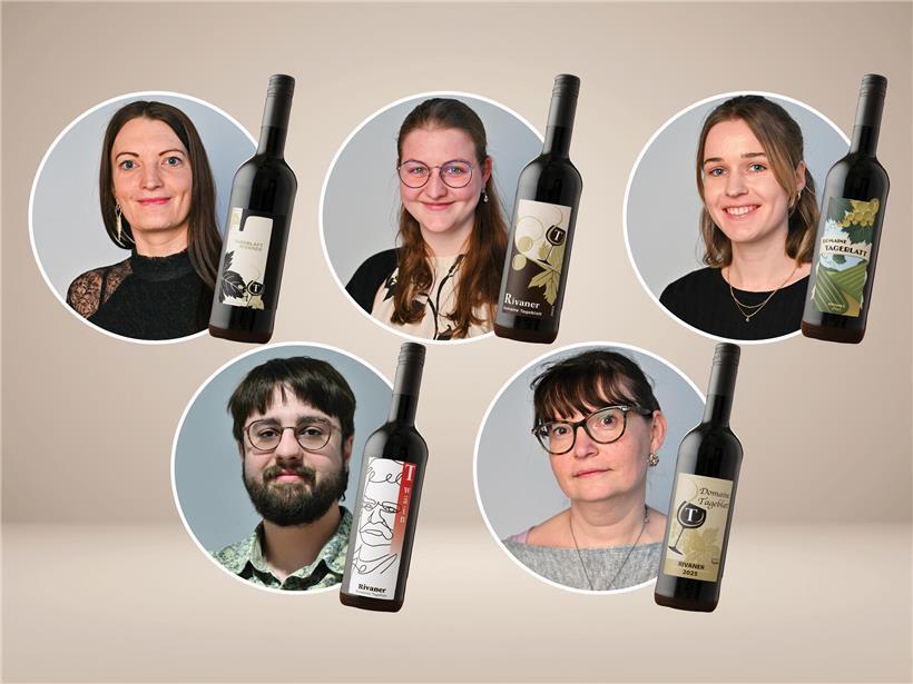 Team von Grafikern präsentiert kreative Weinetiketten-Entwürfe zur Abstimmung für Weinlabel-Designs