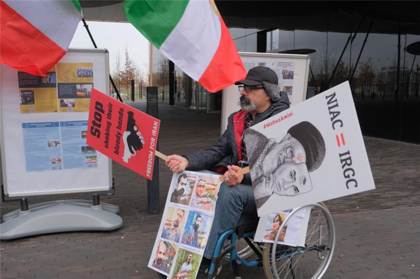 Unter anderem Freiheit und Demokratie für den Iran wurden gefordert