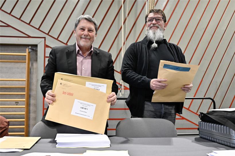 Unter anderem im „Lycée de Garçons Esch“ wurden am Mittwochmorgen die beigefarbe...