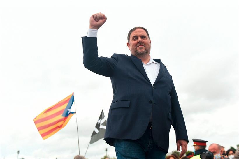 Unter den Begnadigten ist auch der ehemalige Vizechef der Regionalregierung, Oriol Junqueras, der zu 13 Jahren Haft verurteilt worden war
