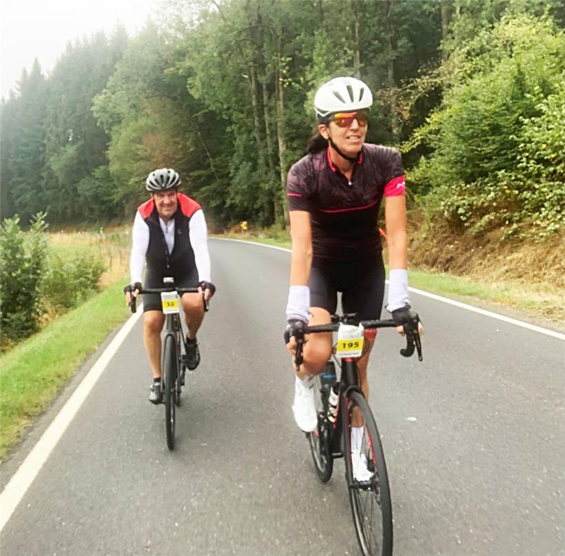 Unterstützung: Nico Thoma und seine Frau Martine Hoffmann
