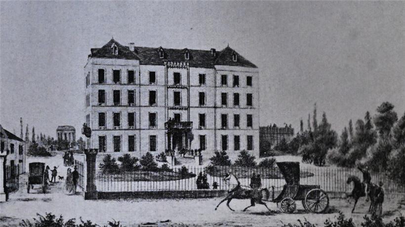 Unverkennbare Silhouette: das Hotel um 1885
